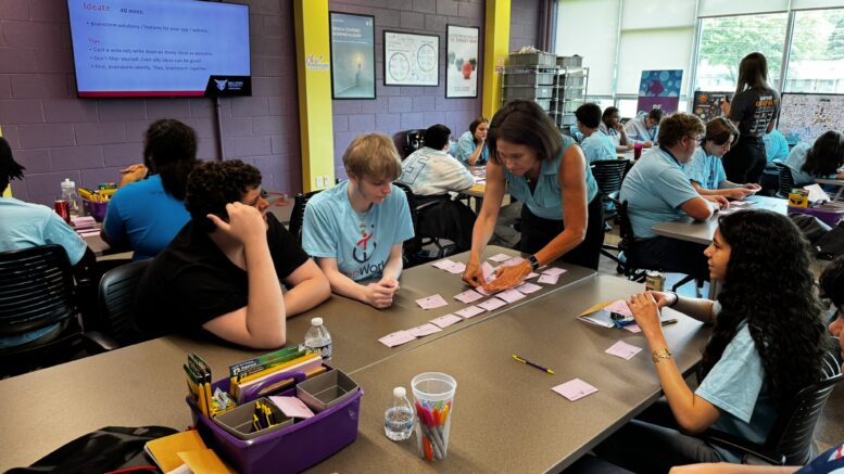 Catapult interns participate in a Design Thinking exercise. Photo provided.