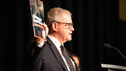 Thomas Kinghorn is pictured speaking at the Opportunity Blueprint event. Photo provided.