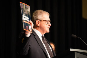 Thomas Kinghorn is pictured speaking at the Opportunity Blueprint event. Photo provided.