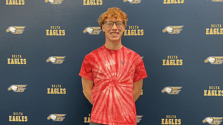 Brycen McNeil, Delta High School senior. Photo by Thomas Peek.