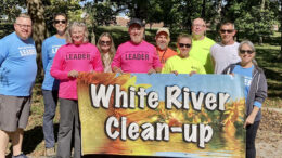 White River Cleanup Steering Committee members at the 2025 White River Cleanup. Photo provided.