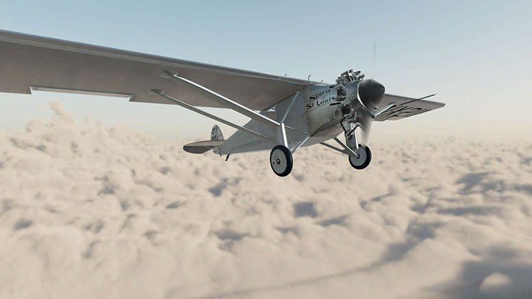 Spirit of St. Louis. Photo provided by Ball State University.