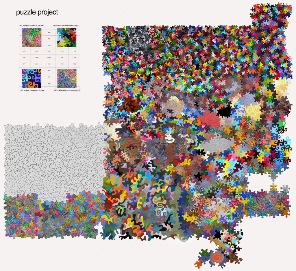 "Puzzle project composite image" by Kevin Campbell.