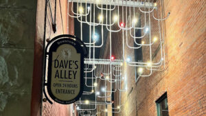 Daves Alley on Walnut Street in downtown Muncie.