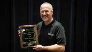 Matt Howell was awarded the 2026 Spirit of Matt Howell was awarded the 2026 Spirit of Muncie Award presented by the Greater Muncie Chamber of Commerce. Photo provided.