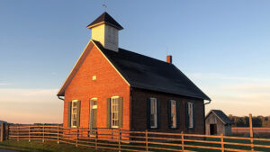 The one room schoolhouse - built in 1875, is one of few remaining one room schoolhouses in the country. Photo provided.