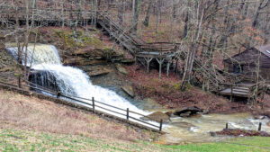CCC constructed spillway on Strahl Lake at Brown County State Park. Photo provided by Liz Marthaler.